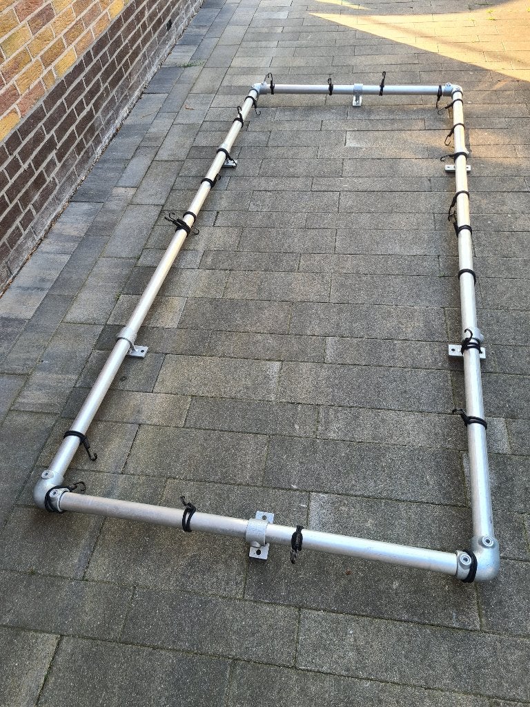Frame van steigerbuis aluminium voor spandoek 102x245, Ophalen, Gebruikt