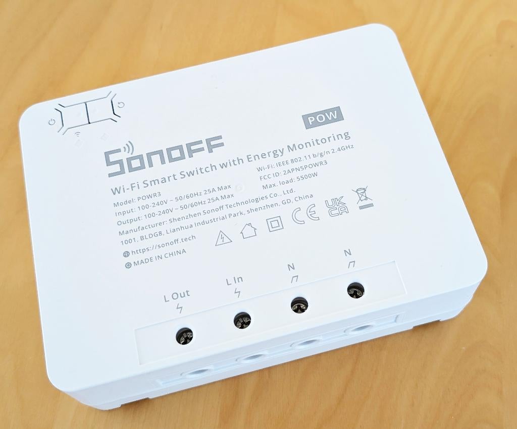 Sonoff / Tasmota POW R3 Nieuw - 25A / 5500W, Ophalen of Verzenden, Nieuw
