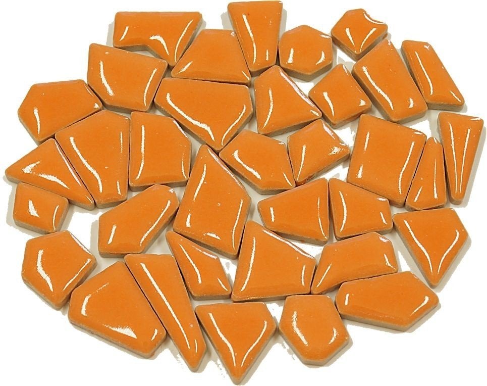 Flip keramische mix mini mozaïek à 65 gram oranje, Hobby en Vrije tijd, Nieuw, Ophalen of Verzenden, ., Steen of Keramiek