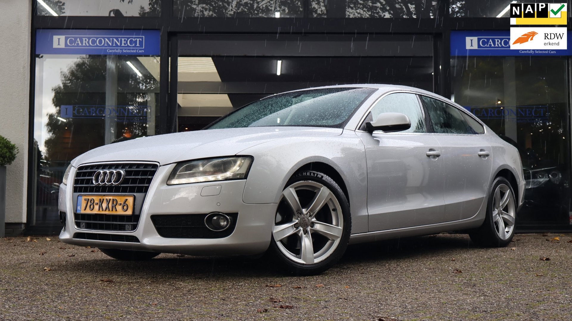 Audi A5 Sportback 2.0 TFSI Pro Line|Automaat|Navi|Xenon|18in, Auto's, Euro 5, Stof, Gebruikt, Zwart