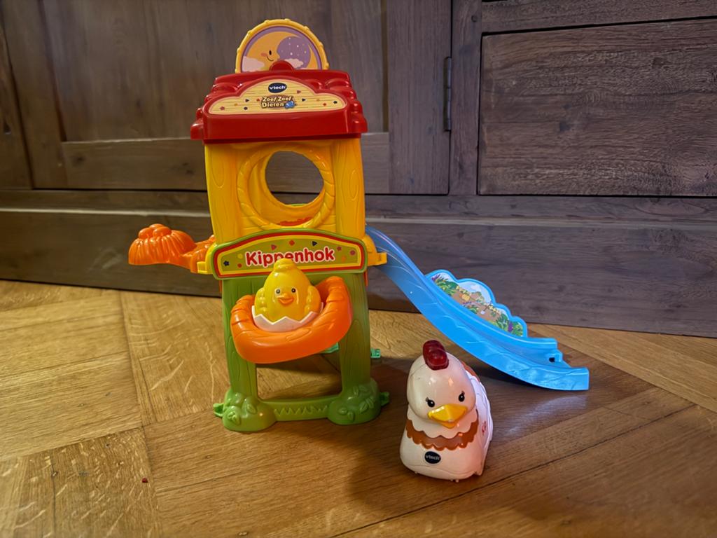 Zoef zoef kippenhok, Kinderen en Baby's, Speelgoed | Vtech, Ophalen of Verzenden, Zo goed als nieuw, 6 maanden tot 2 jaar