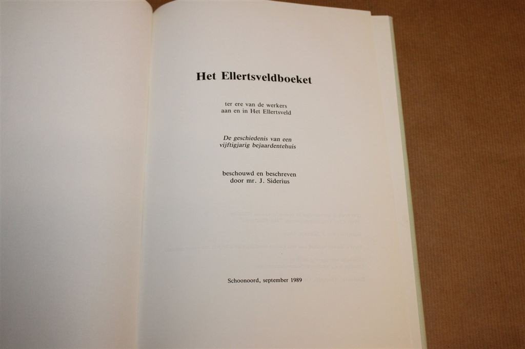 Het Ellertsveldboeket — 50 Jaar Bejaardentehuis Schoonoord, Ophalen of Verzenden, Gelezen