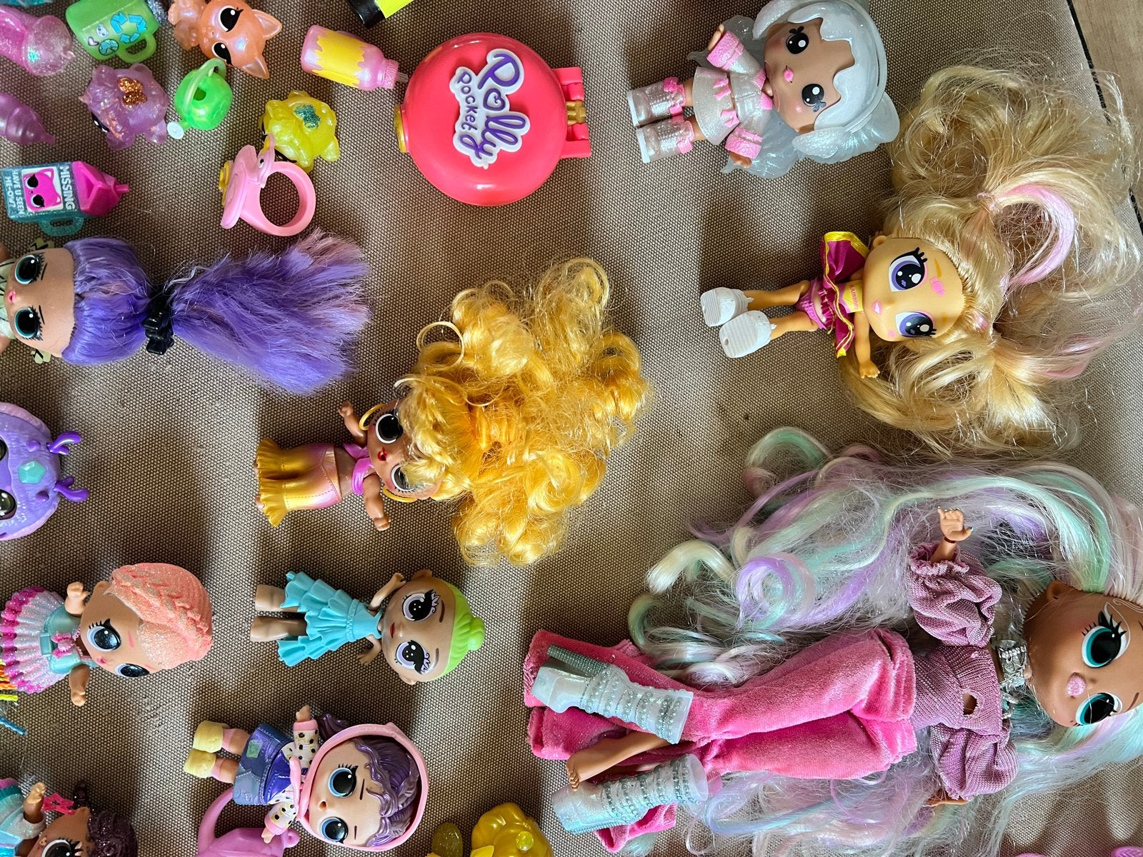 Grote collectie LOL Surprise en Polly Pocket poppen, Ophalen of Verzenden, Gebruikt, Overige typen