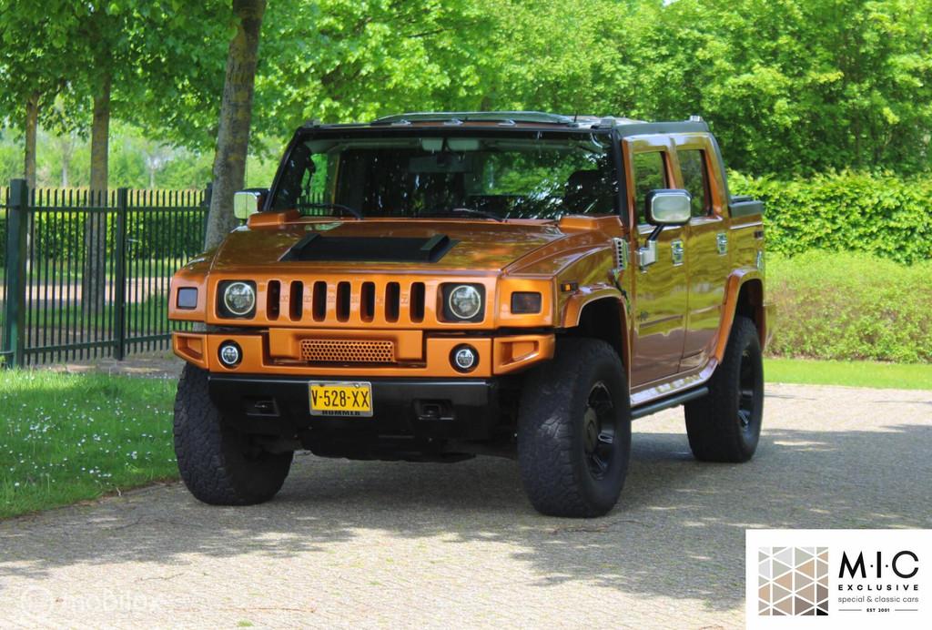 Hummer H2 6.0 V8 SUT | Grijs Kent. | LPG | Inruil welkom!, Automaat, Gebruikt, 330 pk, Leder