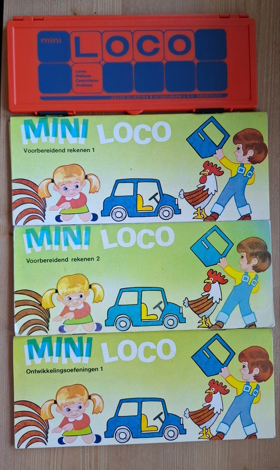 Mini Loco met 3 boekjes - Educatief spel voor kinderen, Ophalen of Verzenden, Gebruikt, Rekenen