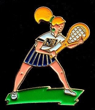 Tennis speelster pin, Verzenden, Nieuw, Sport, Speldje of Pin