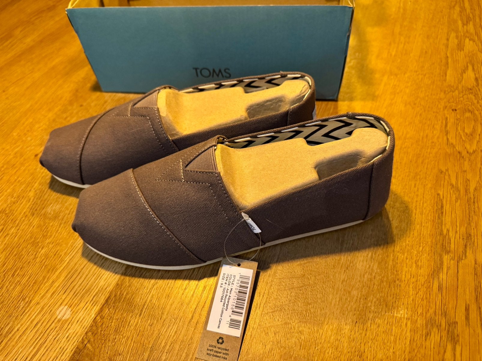 Toms Alpargate Canvas Ash / Grijs Mt. 42.5 - 9.5, Overige kleuren, Nieuw, Ophalen of Verzenden, Espadrilles of Moccasins