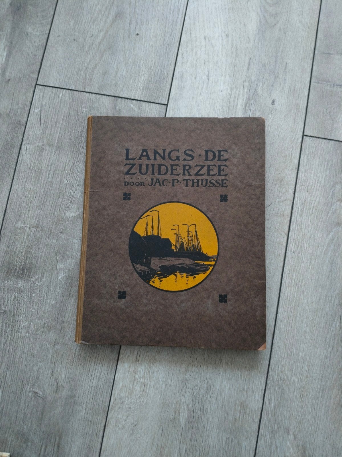 Verkade Plaatjesalbum langs de Zuiderzee/Jac.P.Thijsse 1916, Boeken, Ophalen of Verzenden, Gelezen, Jac. P. Thijsse, Plaatjesalbum