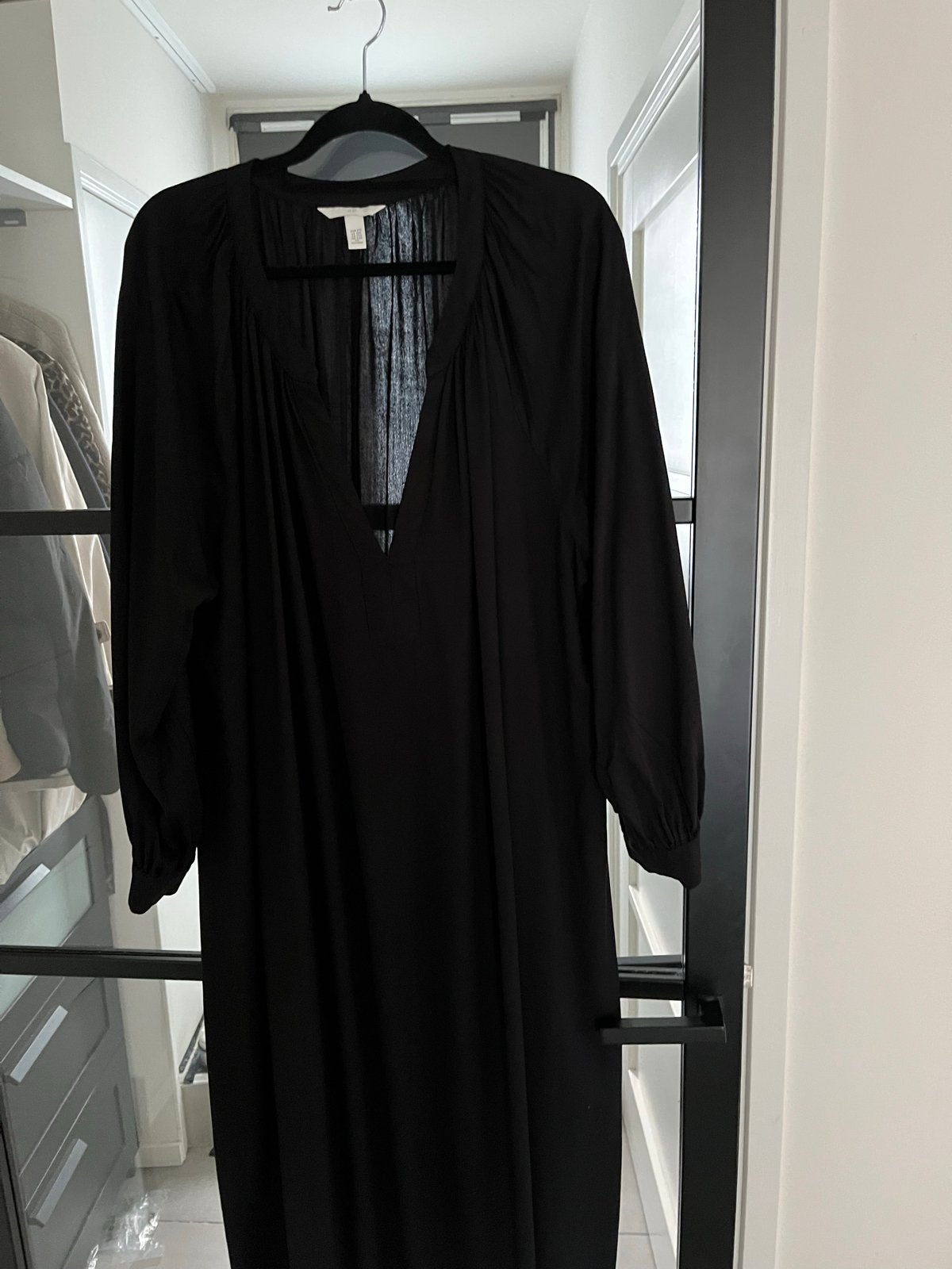 Zwarte Ruime Jurk H&M XXL, Zwart, Maat 46/48 (XL) of groter, Ophalen of Verzenden, Gedragen