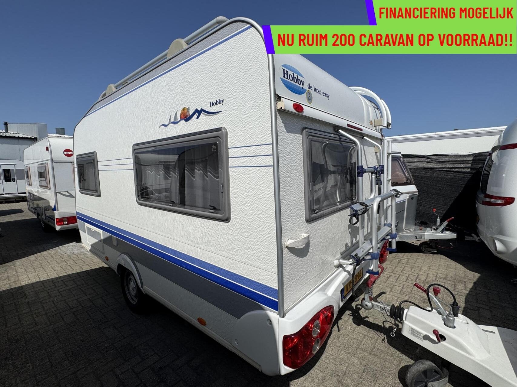 Hobby 400 SB DE LUXE, DWARSBED, TREINZIT, MOVER, VOORTENT, Caravans en Kamperen, Caravans, Hobby, Bedrijf, Treinzit, 5 tot 6 meter