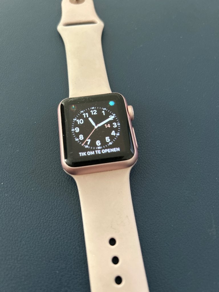 Apple Watch Series 1 38mm Roségoud, Gebruikt, IOS, Ophalen of Verzenden, Apple