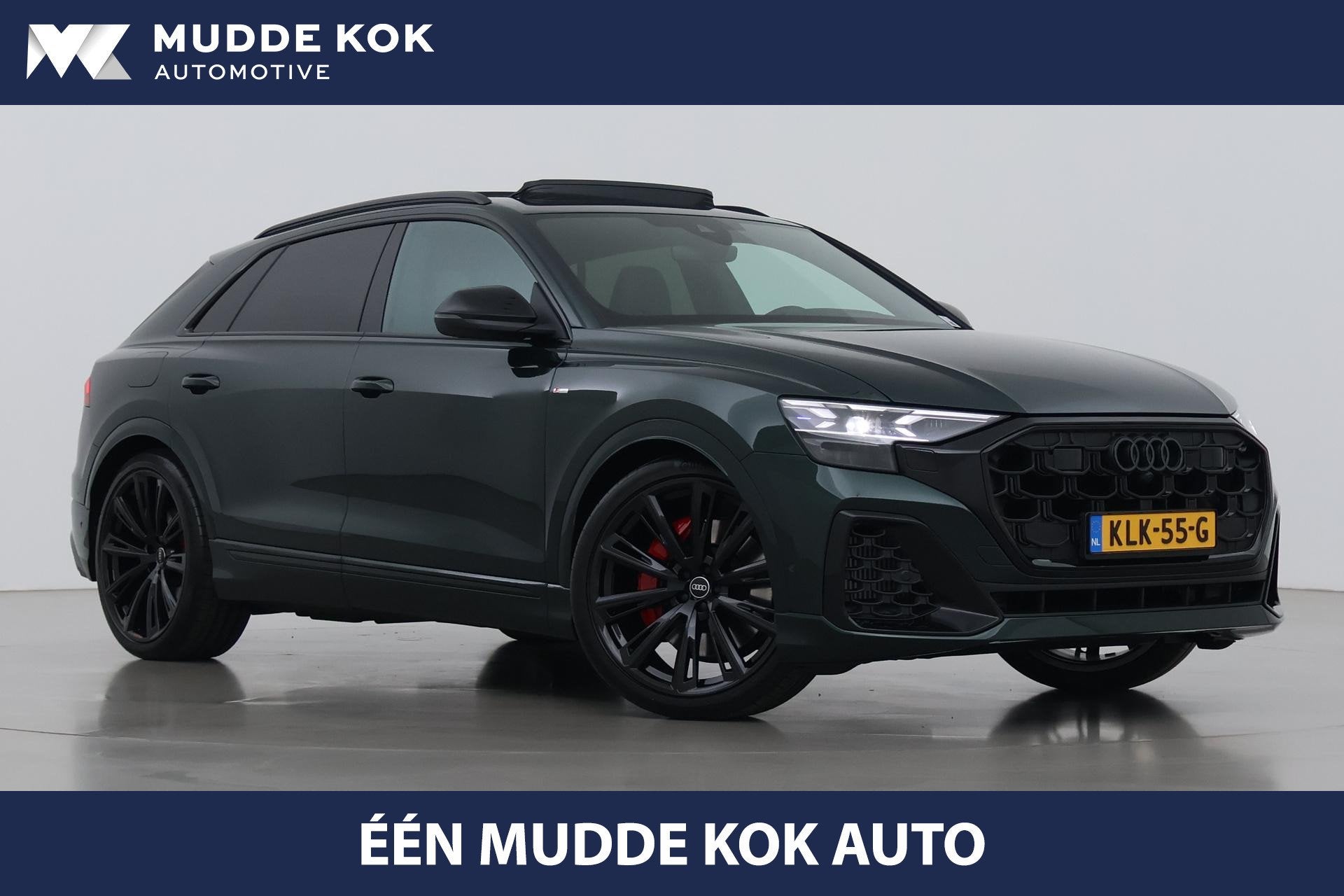 Audi Q8 60 TFSI e quattro Pro Line S Competition | Verde Zel, Auto's, Gebruikt, 2995 cc, Q8, Bedrijf
