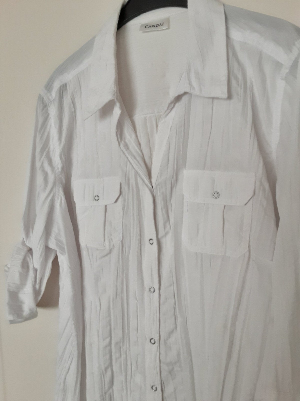 mooie witte blouse van Canda maat 48, Wit, Maat 46/48 (XL) of groter, Ophalen of Verzenden, Zo goed als nieuw