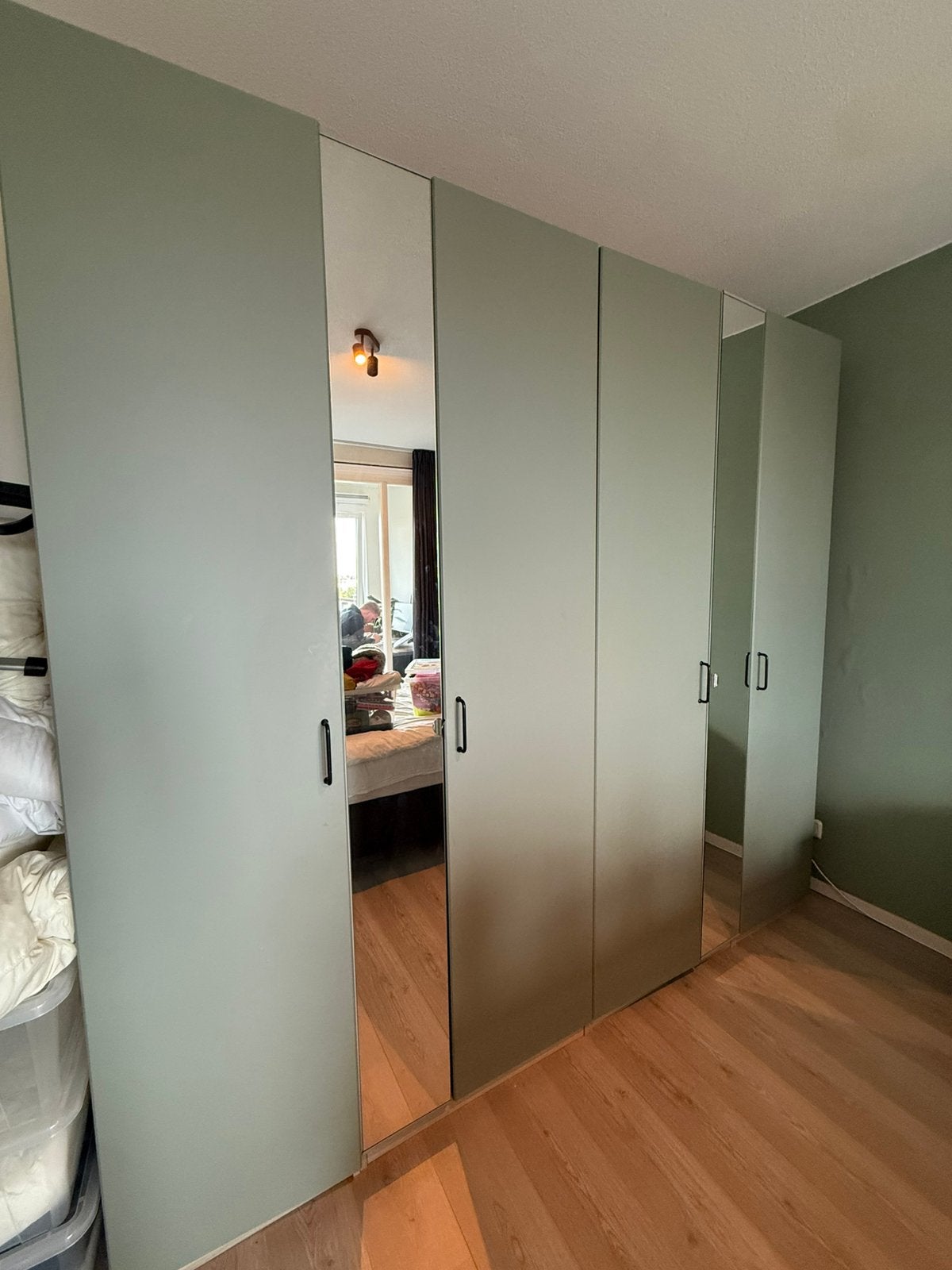 2x IKEA PAX kledingkast compleet ingericht + spiegels, Ophalen, Zo goed als nieuw, 50 tot 75 cm, 200 cm of meer