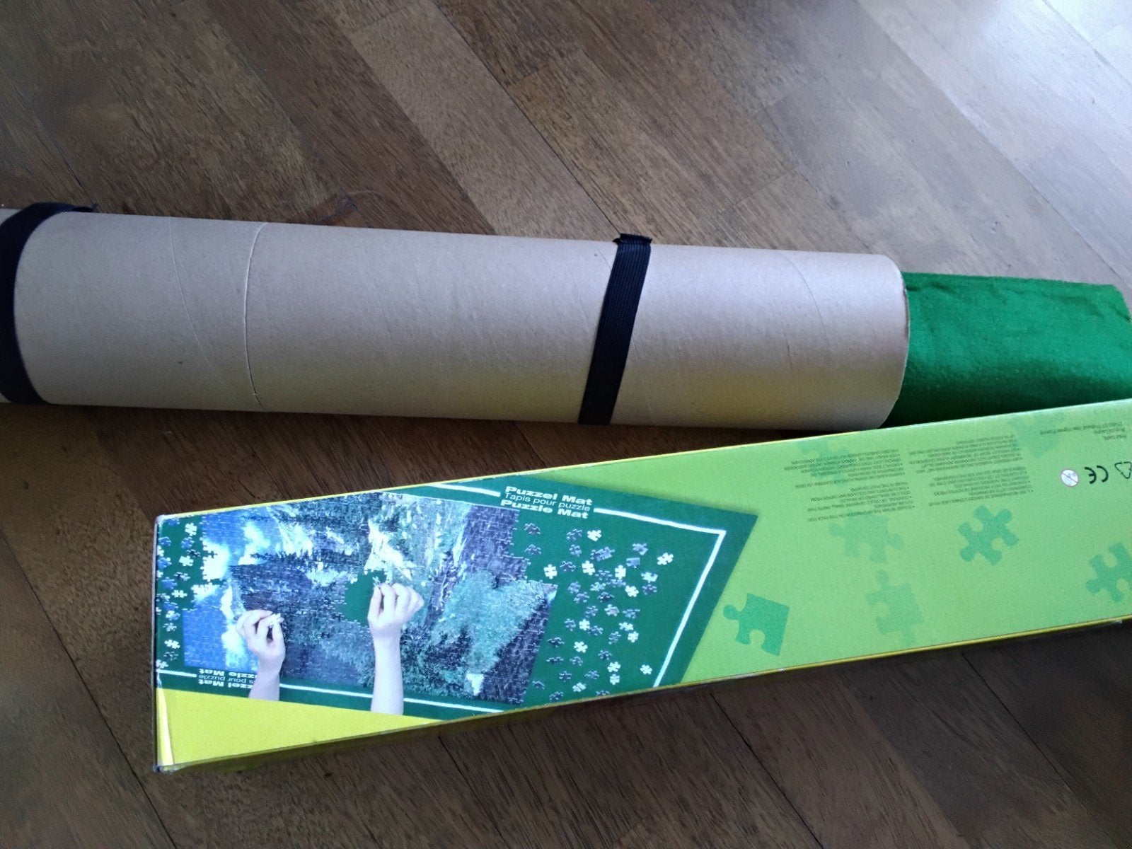 Puzzelmat rol 66 x 120 cm met puzzel 1000 stukjes, Ophalen of Verzenden, Minder dan 500 stukjes, Zo goed als nieuw, Overige typen