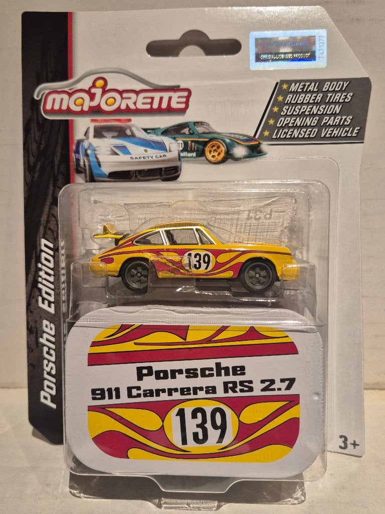 Majorette 1/64 Porsche 911 Carrera RS 2.7, Ophalen of Verzenden, Nieuw, Auto