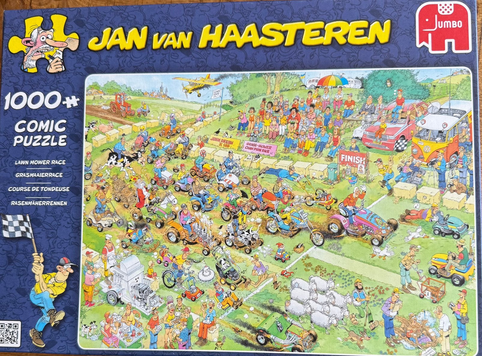 JVH 1000 stukjes Grasmaaierrace, Ophalen of Verzenden, 500 t/m 1500 stukjes, Zo goed als nieuw