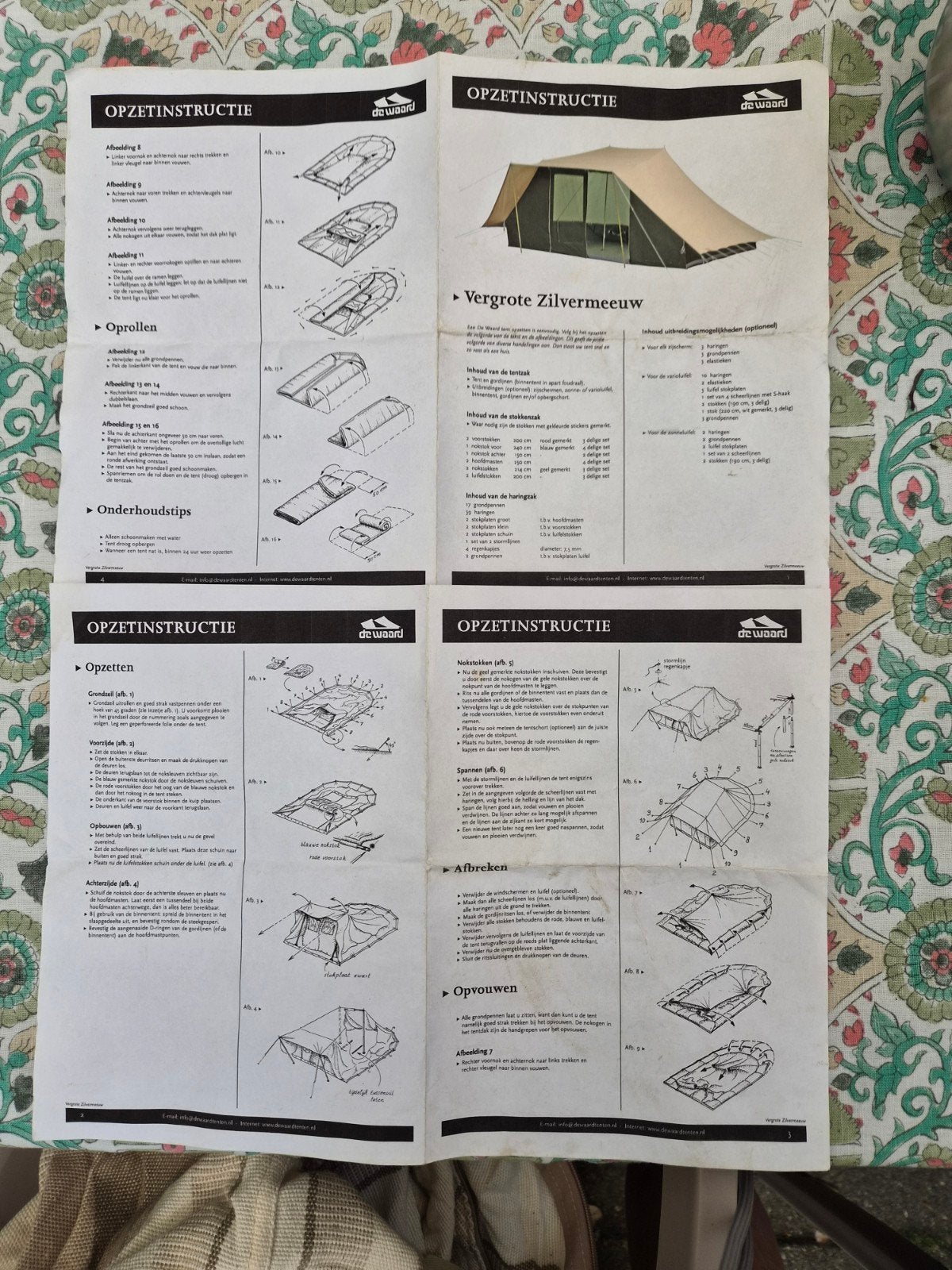 De Waard Vergrote Zilvermeeuw - Gezinstent in topstaat, Caravans en Kamperen, Tenten, Ophalen of Verzenden