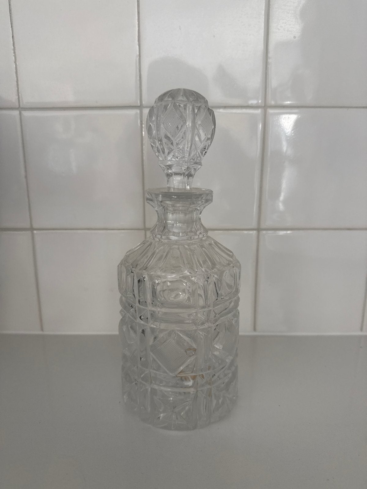 Phonix Loodkristal Karaf met Dop - Handgeslepen, Antiek en Kunst, Ophalen of Verzenden