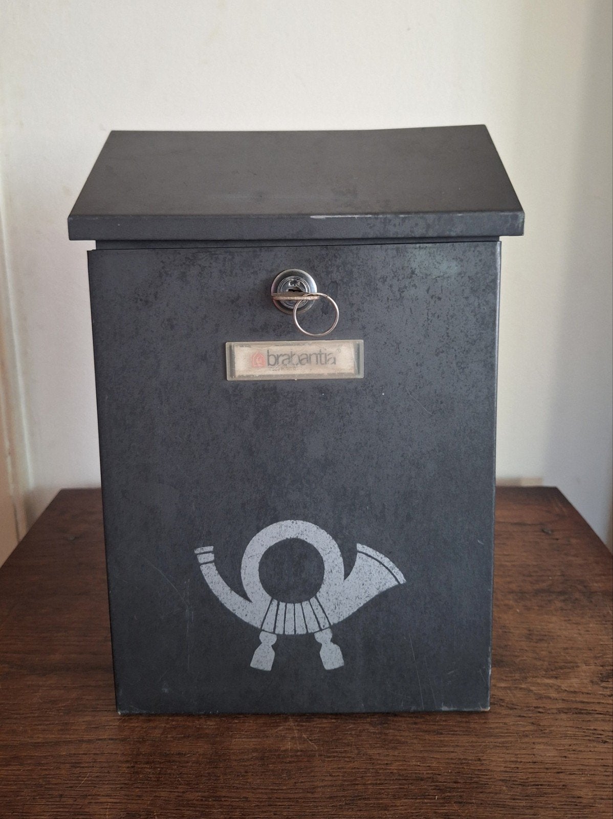 Vintage brievenbus, merk Brabantia/posthoorn., Ophalen of Verzenden, Gebruikt
