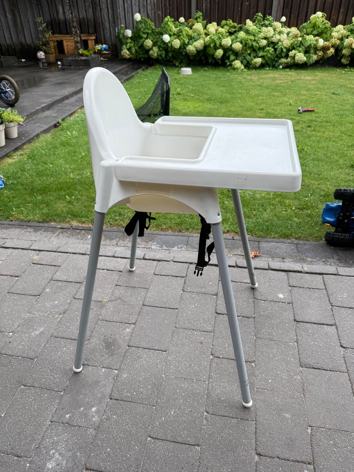 IKEA Antilop kinderstoel met eetblad en gordel, Ophalen, Gebruikt, Overige typen, Afneembaar eetblad