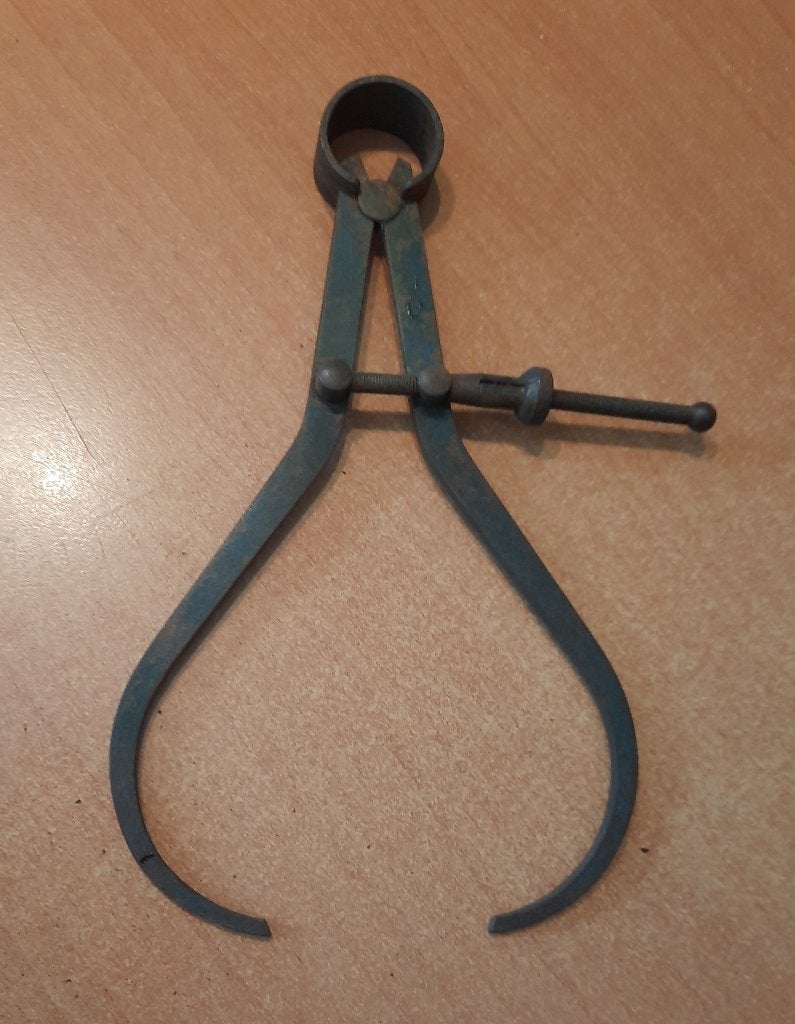 NS144 Krompasser vintage gereedschap buitentaster echt oud !, Ophalen of Verzenden