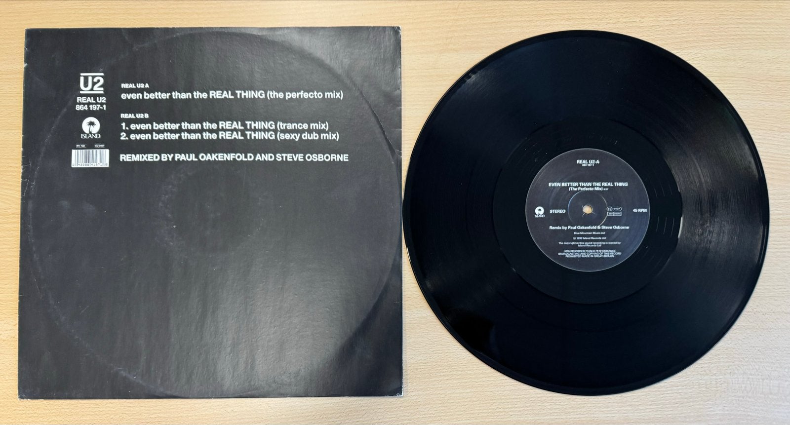 U2 - Even Better Than The Real Thing 12” - Europe 1992, LP, Gebruikt, 12 inch, Verzenden