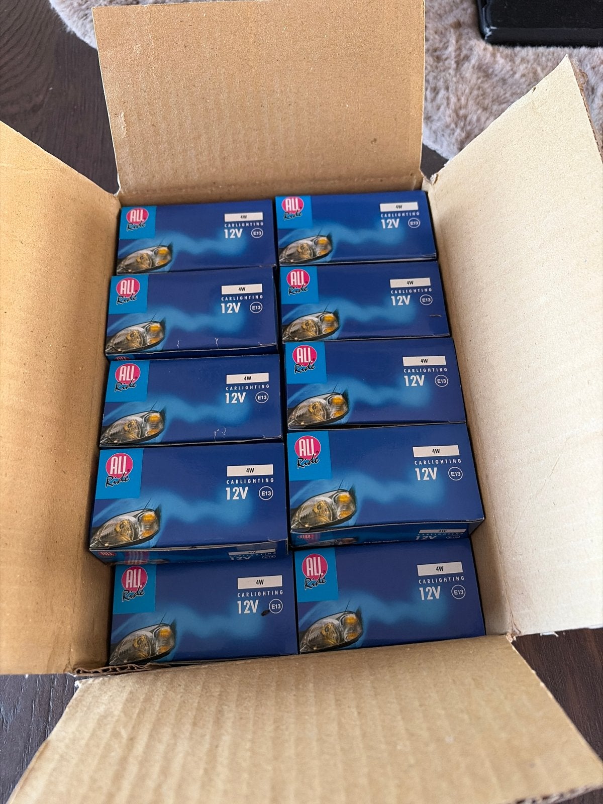 10x Auto Lampjes 12V 4W - Nieuw in Doos, Ophalen of Verzenden, Nieuw, Universele onderdelen