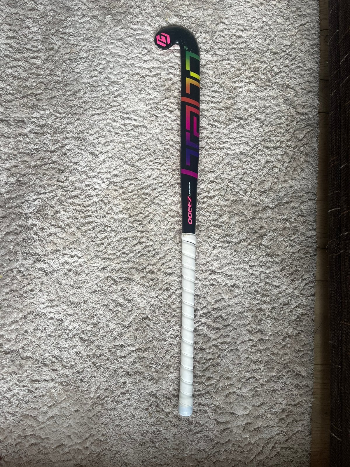 Hockeystick Brabo junior hout 35 inch (89 cm) zaal, Sport en Fitness, Hockey, Ophalen, Gebruikt, Stick