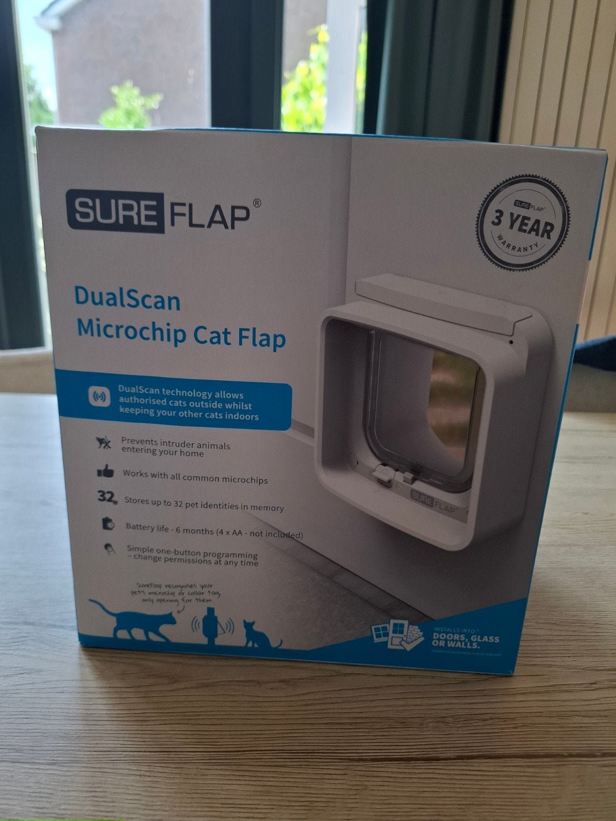 Sureflap Dierenluik Microchip Dualscan - Kattenluik, Ophalen of Verzenden, Nieuw