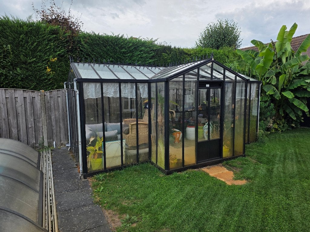 Prachtige Victoriaanse Orangerie / Tuinkas  – Nieuwstaat!, Ophalen, Kweekkas, Zo goed als nieuw, Glas