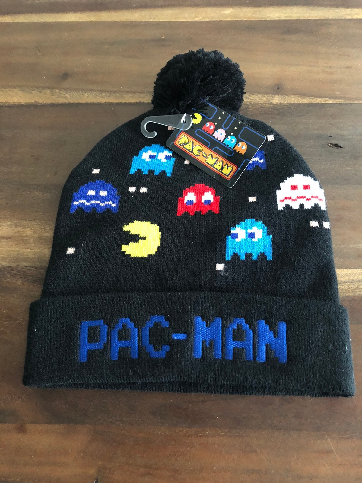 💙 NIEUW wintermuts PAC-MAN zwart jongen, Ophalen of Verzenden, Zo goed als nieuw, Jongen, Muts
