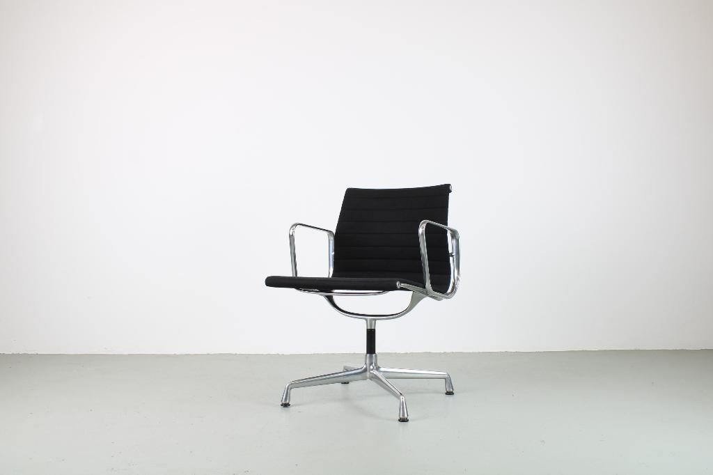 Vitra Eames EA 108 stoelen, Aluminium, zwart Hopsak, Ophalen, Gebruikt, Zwart, Metaal