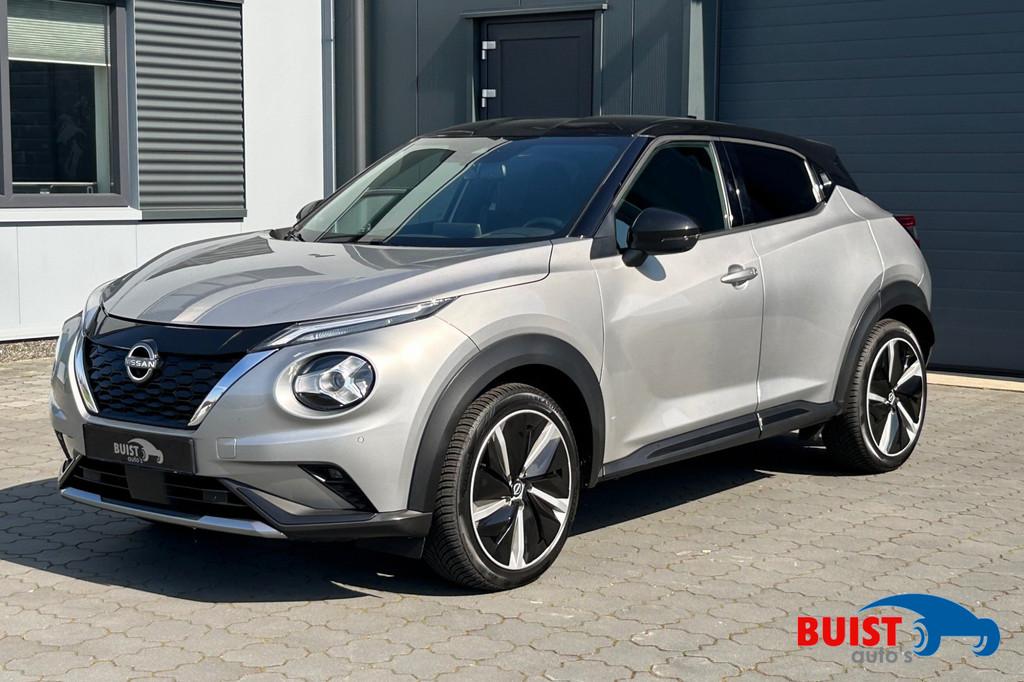 Nissan Juke 1.6 Hybrid N-Design 360 CAMERA ACC LED KEYLESS 1, Auto's, Nissan, 1300 kg, Gebruikt, 4 cilinders, Met garantie (alle)