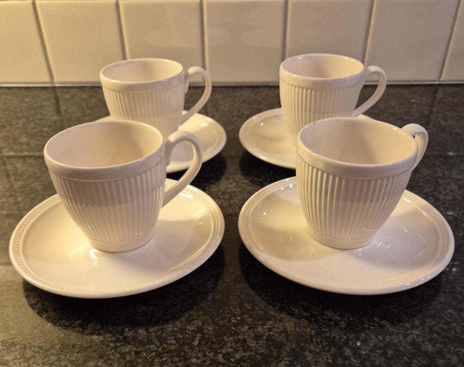 4 Wedgwood Windsor kop en schotel, Ophalen, Nieuw, Kop(pen) en/of Schotel(s), Wedgwood