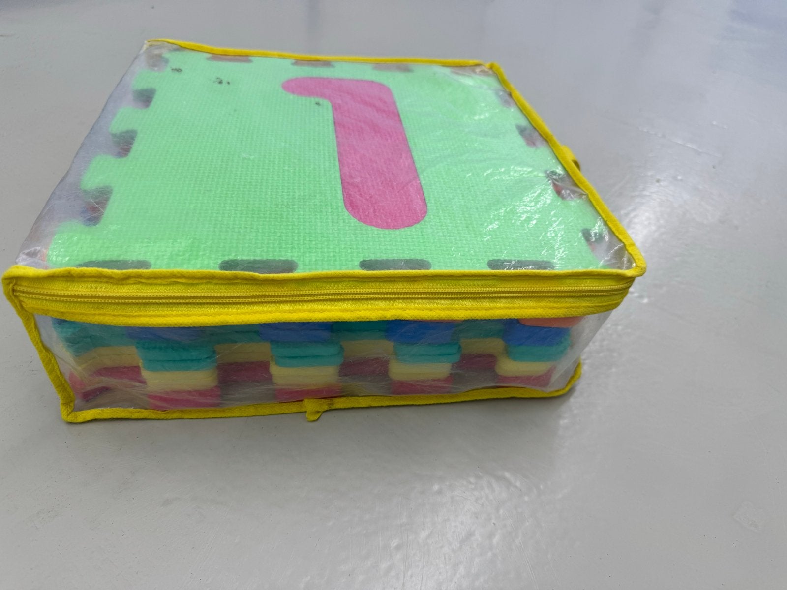 Puzzelmat met cijfers - Kleurrijk en Makkelijk Schoon, Ophalen, Gebruikt, Puzzelen