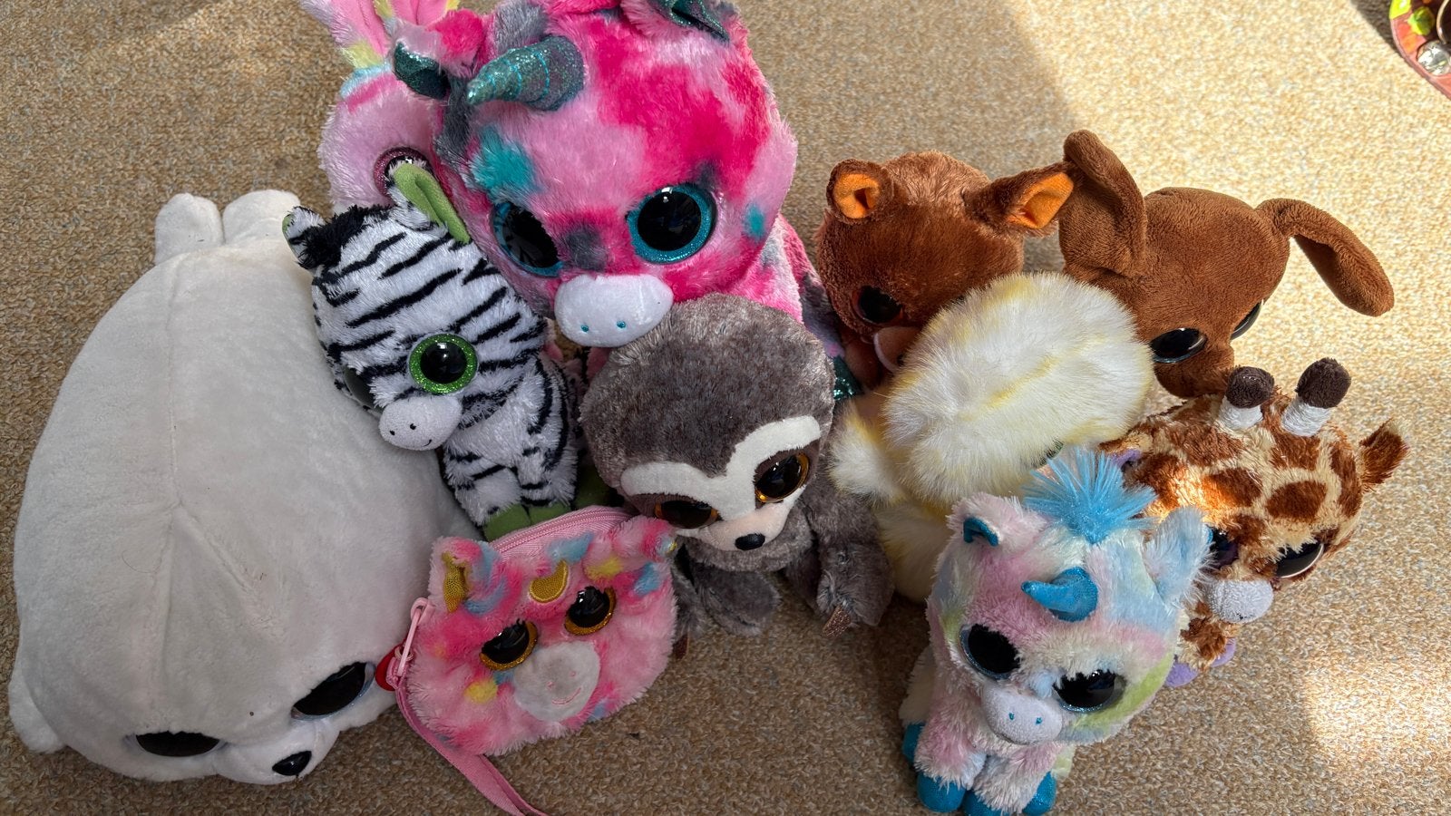 Grote collectie Ty Beanie Boo's knuffels, Kinderen en Baby's, Speelgoed | Knuffels en Pluche, Ophalen, Eenhoorn, Overige karakters