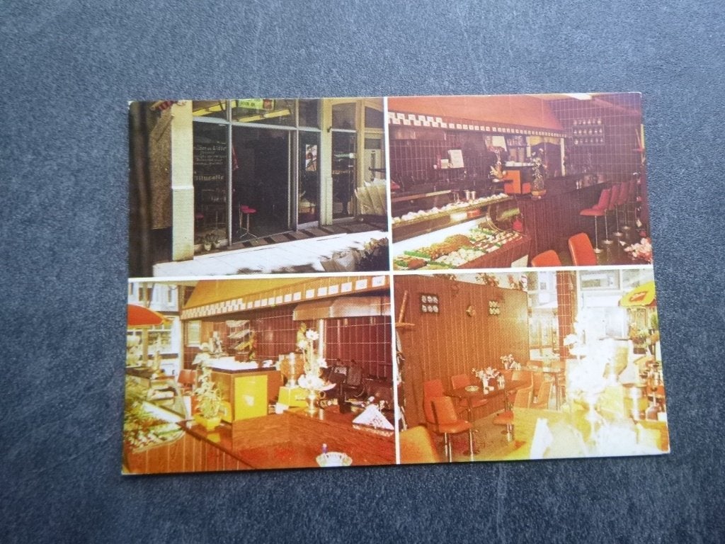 Den Haag, grill-bar de Witte /interieur, Verzenden, 1980 tot heden, Ongelopen, Zuid-Holland