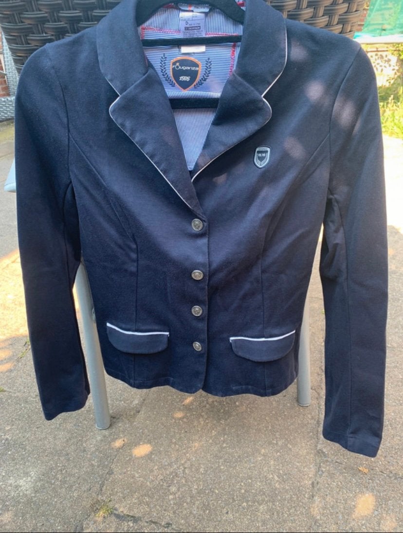 Wedstrijdjasje paardensport maat xs, Dieren en Toebehoren, Blauw, Gebruikt, Dressuur, Fouganza