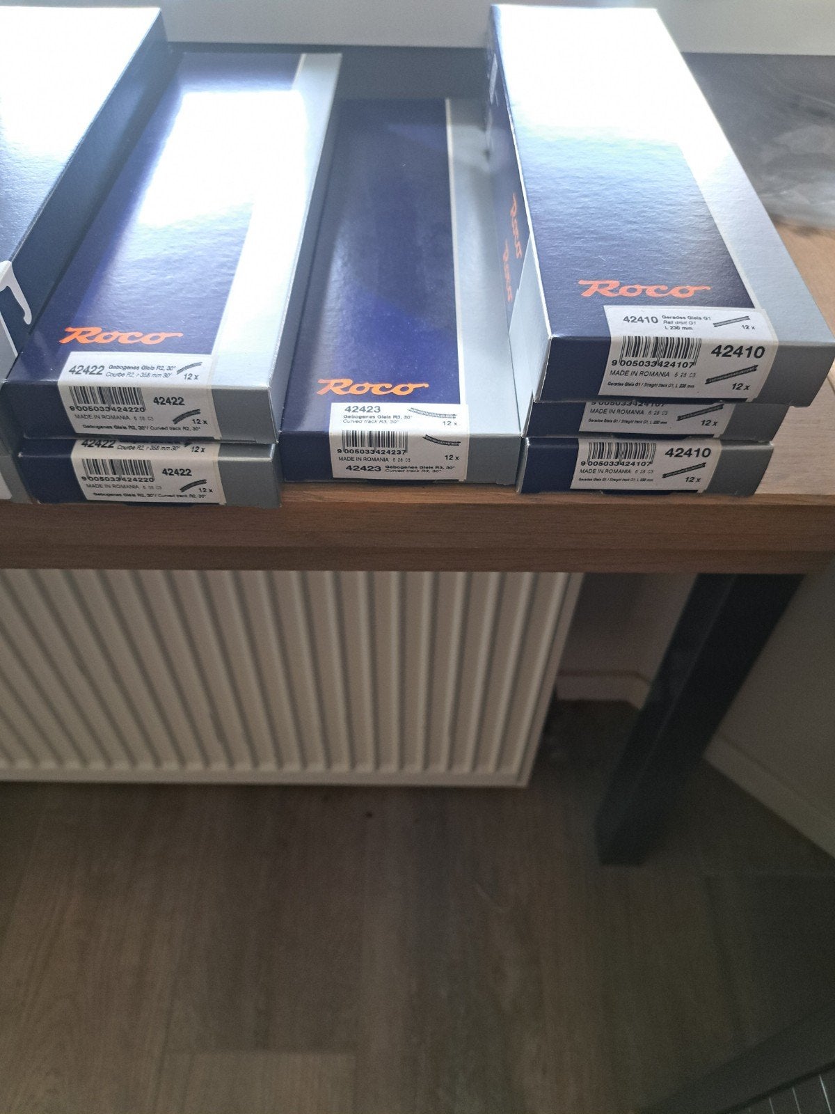 ROCO  line rails en wissels zonder bedding., Gelijkstroom, Verzenden, Rails, Zo goed als nieuw