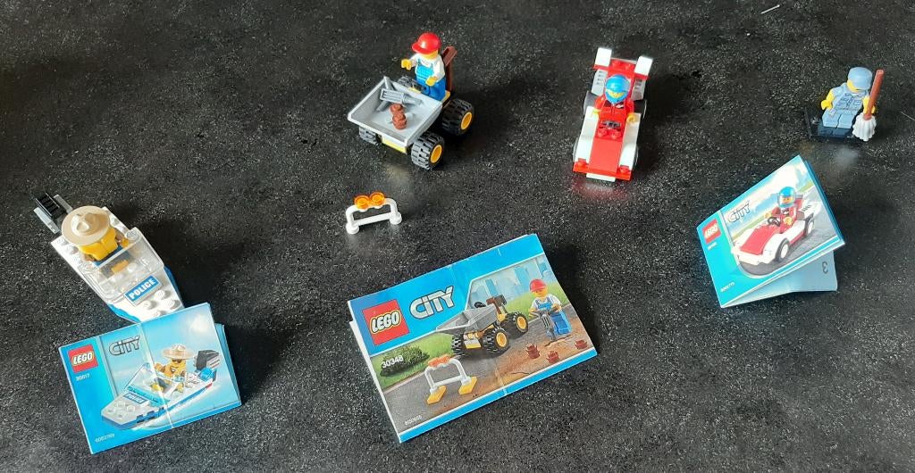 lego city sets 60088, 60000, 60011, 30348, 30150 en 30017, City, Compleet, Verzenden, Lego