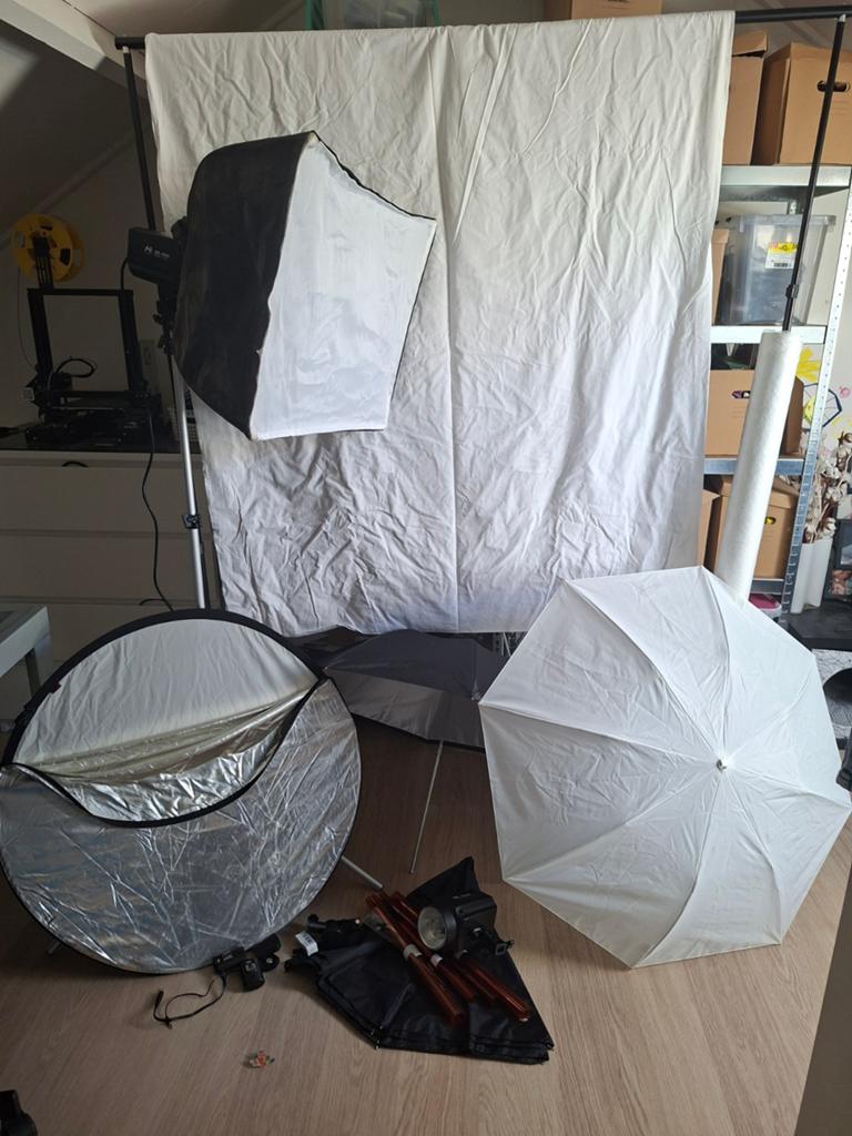 Falcon Eyes Studio Flash Set met accessoir, Ophalen, Gebruikt
