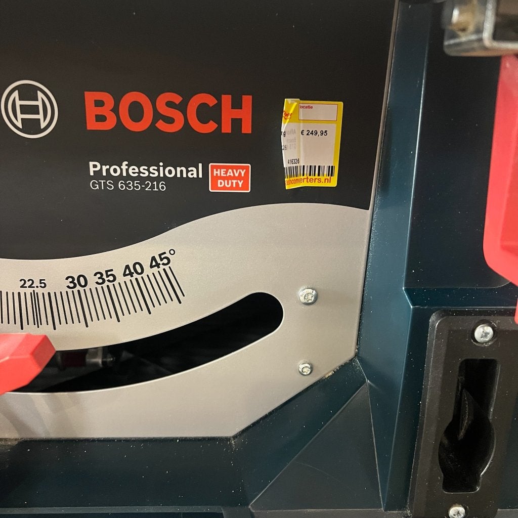 Bosch Professional GTS 635-216 | 1600 watt | 416326, Ophalen, Gebruikt, Cirkelzaag, 30 tot 70 mm