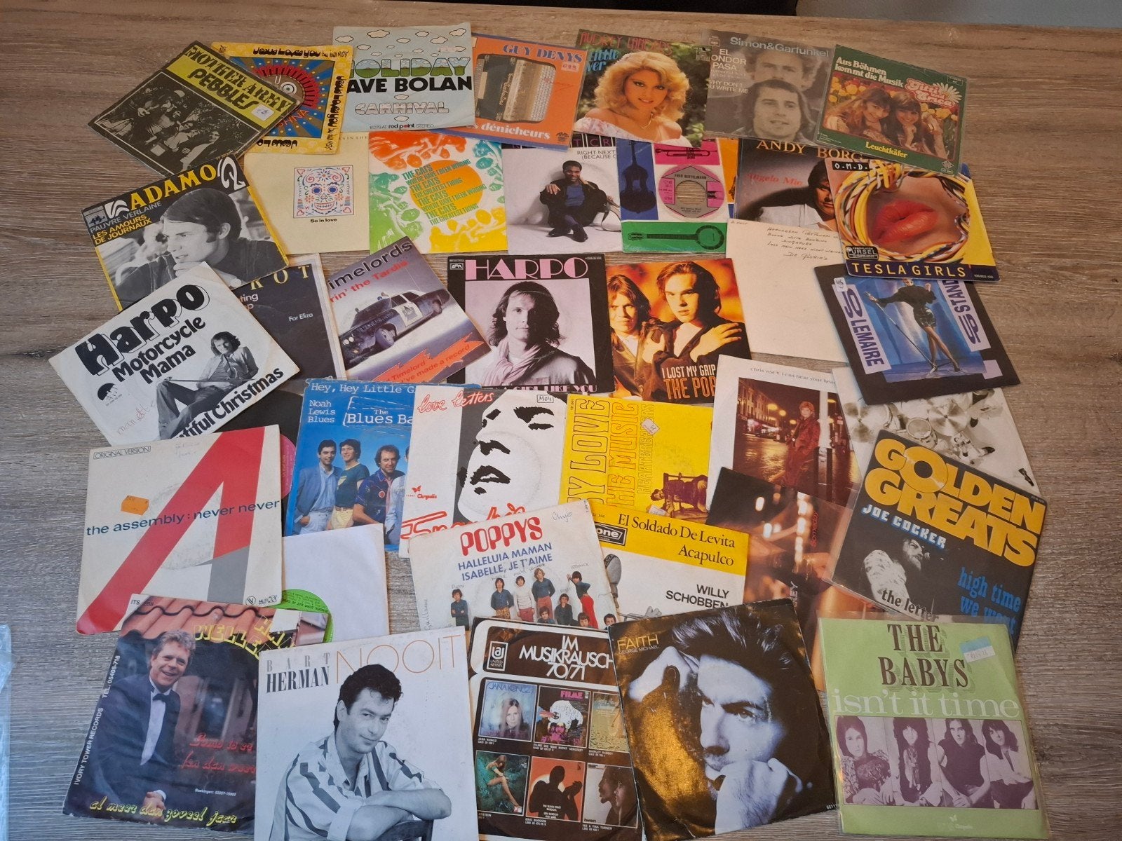 70 tal singels van alles wat bieden, Ophalen of Verzenden, Gebruikt, 7 inch, Pop