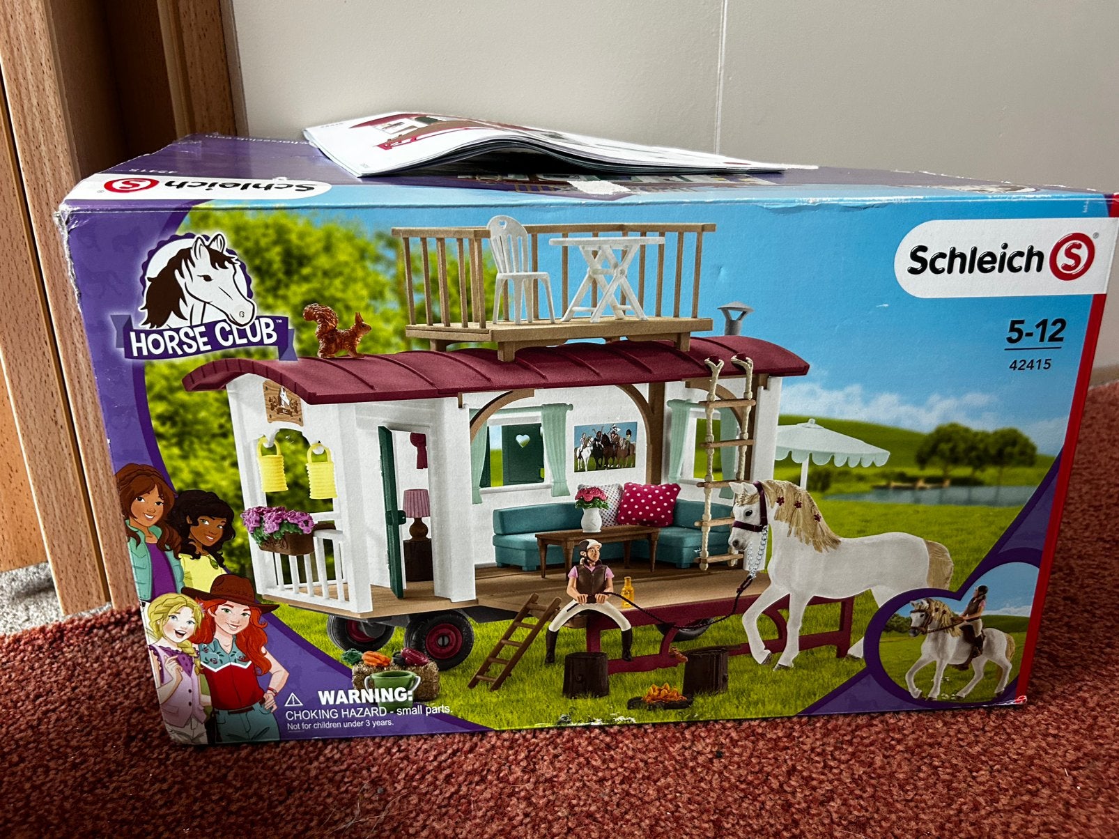 Schleich 42415 Horse Club Caravan compleet, Ophalen of Verzenden, Zo goed als nieuw, Jongen of Meisje