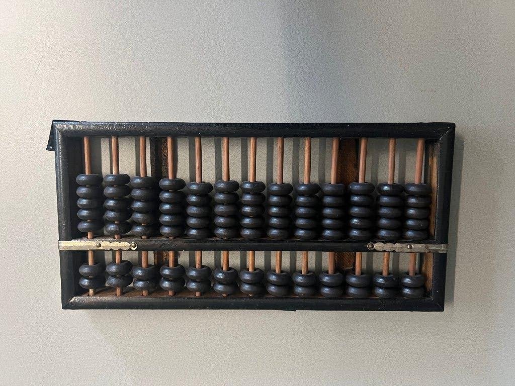 Abacus Chinese rekenmachine, vintage telraam Lotus Flower, Ophalen of Verzenden