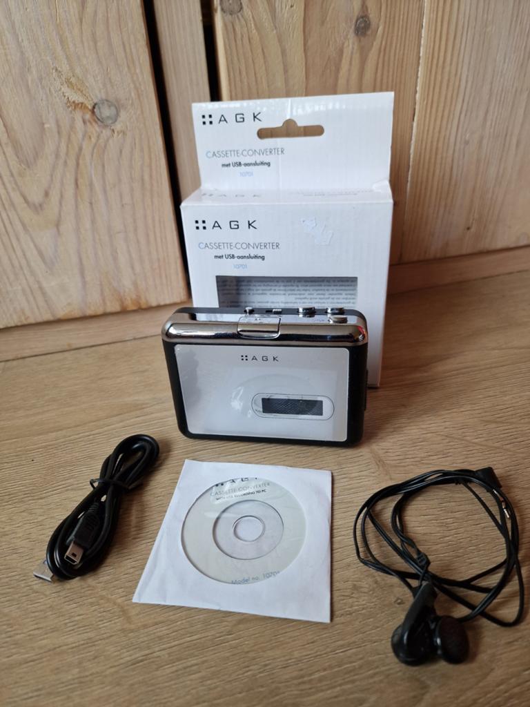 AGK Cassette Walkman & Converter met USB-aansluiting (10701), Audio, Tv en Foto, Walkmans, Discmans en Minidiscspelers, Ophalen of Verzenden