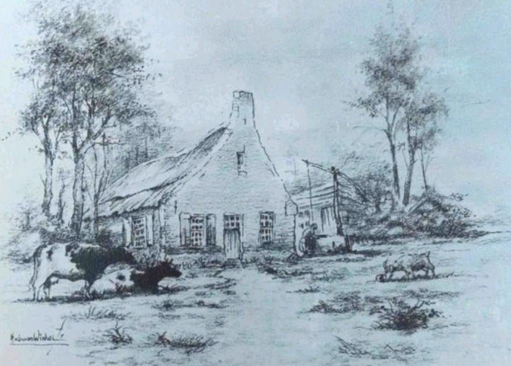 Originele prent .. Hub van Winkel.., Ophalen of Verzenden