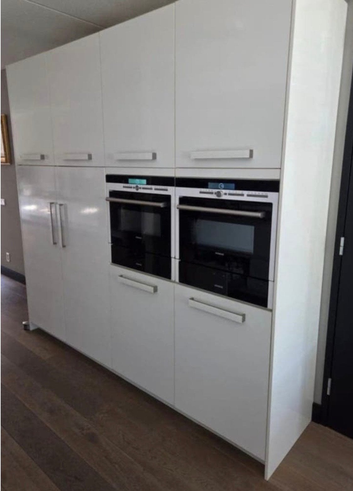 ✨HOOGGLANS RHIJNART KEUKEN MET KASTENWAND  ✨, Huis en Inrichting, Keuken | Complete keukens, Ophalen, Wit, Dubbelwandige keuken