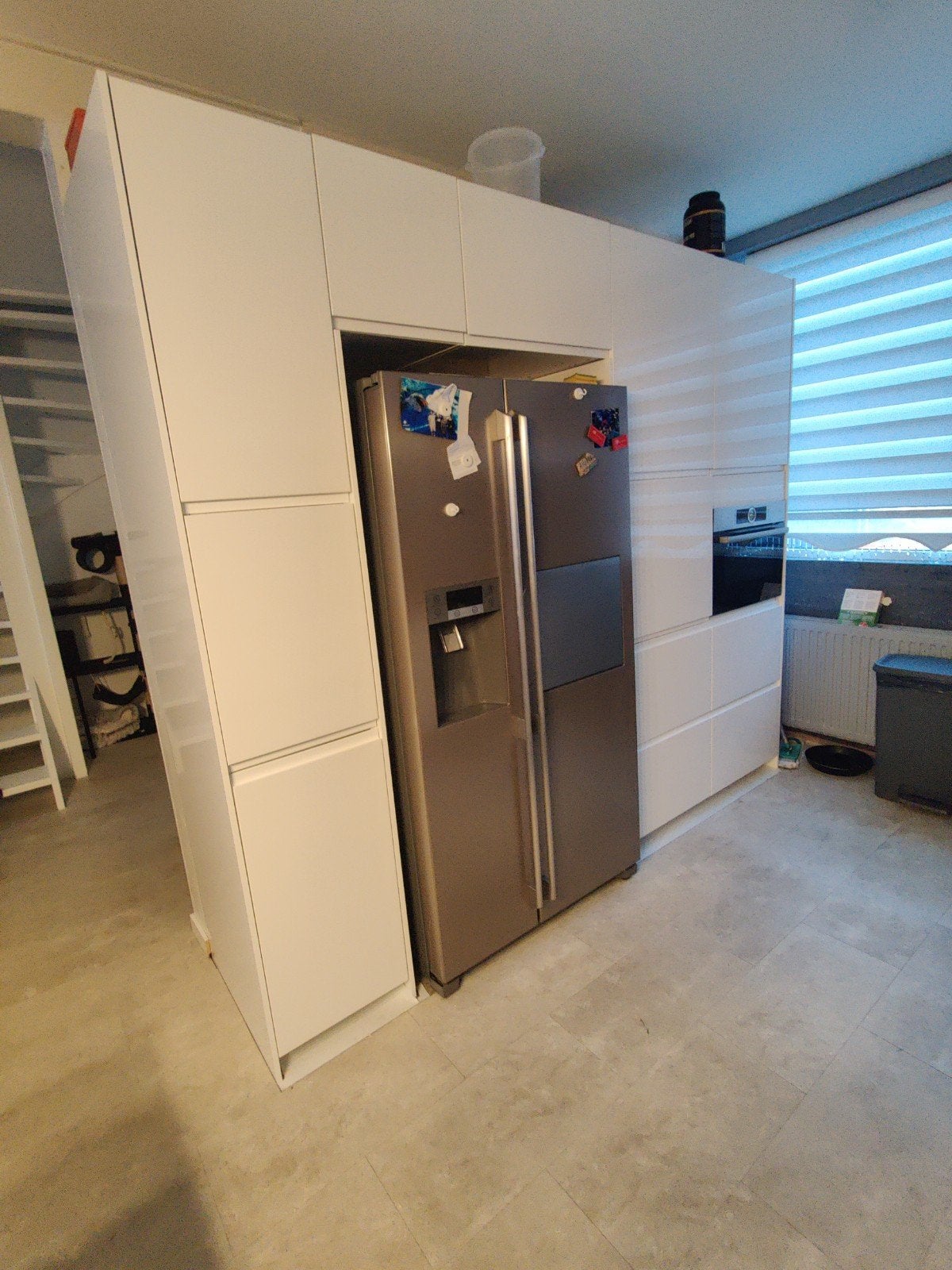 Nieuwe hoogglans Ikea keuken met 8 jaar garantie, Wit, Enkelwandige keuken, Ophalen of Verzenden, Hoogglans of Gelakt